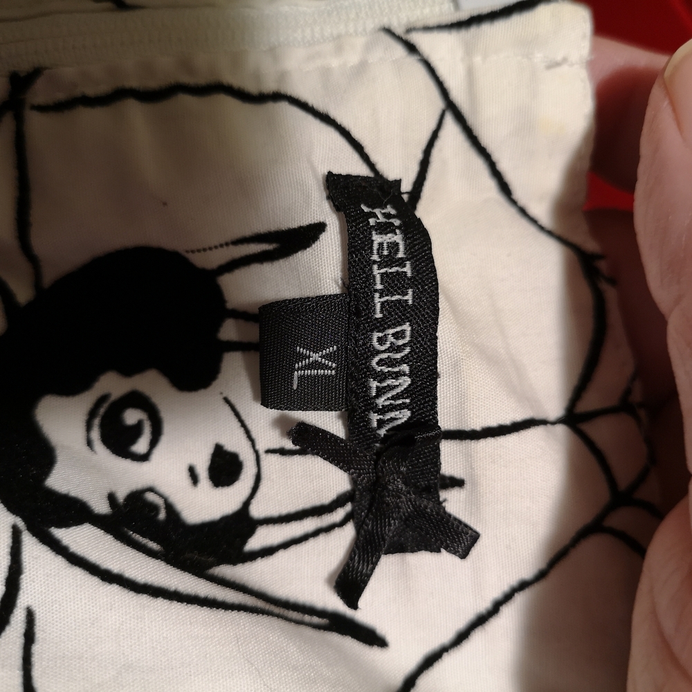 Black & White Spider Web Print Fit-and-Flare Dress - Picture 2 of 7